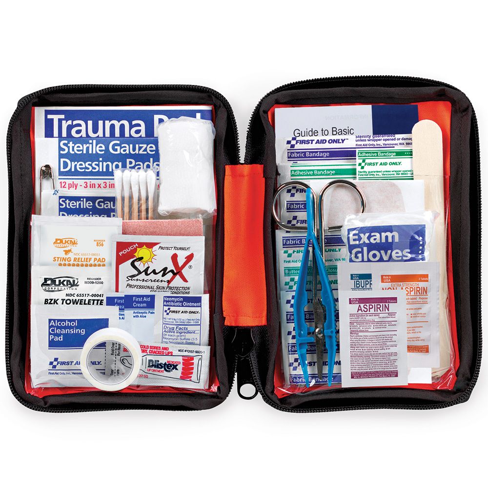 First Aid Only Outdoor 107 Piece First Aid Kit Bulk Case of 6 Kits FAO-420 First Aid Only Outdoor 107 Piece First Aid Kit Bulk Case of 6 Kits FAO-420